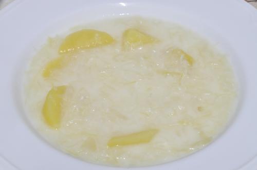 Jak uvařit zelňačka s brambory a podmáslím? Snadné recept, připravený za Do 30 minut